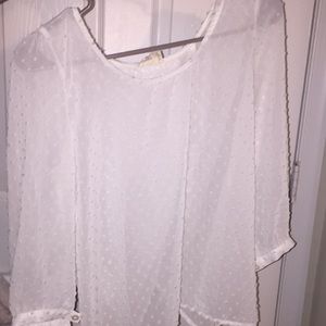 Long sleeve sheer top!